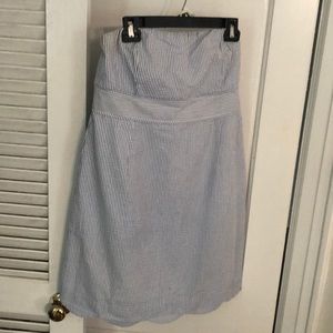 Vineyard Vines seersucker strapless dress